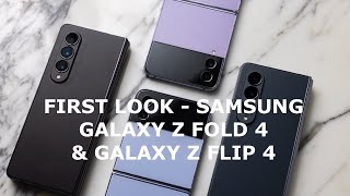 Hands-on first look at the Samsung Galaxy Z Fold 4 and Z Flip 4