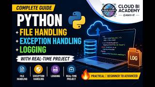🔥 Python File Handling + Exception Handling + Logging with Real-Time Project 🚀 | Beginner - Advanced