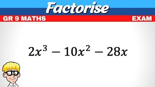 Exam Factorise Grade 9