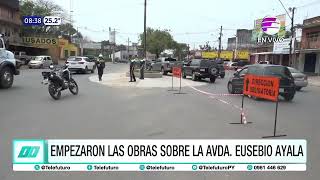 Empezaron las obras sobre la avenida Eusebio Ayala