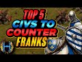 Top 5 Civilizations To Counter Franks | AoE2