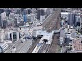 4k uhd 【2020】神奈川県 平塚市 jr東日本 東海道本線 平塚駅 周辺の空撮アニメーション