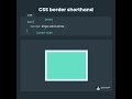 Learn CSS Border Shorthand in 13 Seconds
