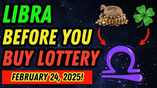 LIBRA ♎ NOSTRADAMUS HAS FORESEEN IT! FEB 21, 2025, YOUR BIGGEST LUCKY BREAK WITH 6 NUMBERS! 💰🔥