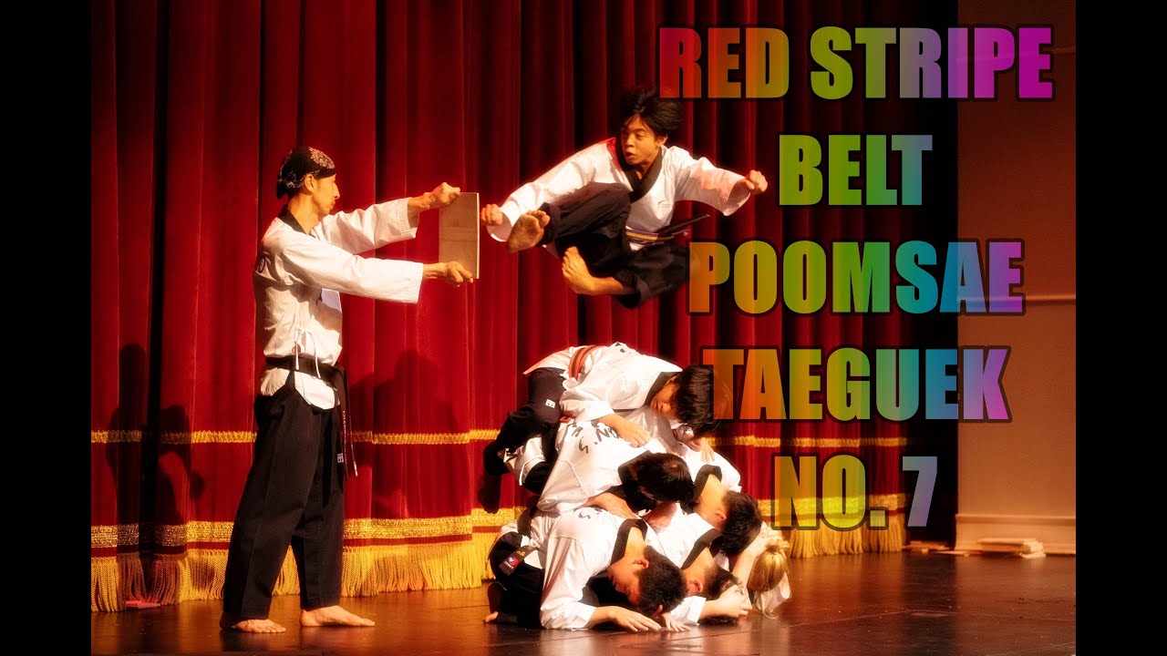 Red Stripe Belt Poomsae Taeguek No 7 Jeon S Tkd Youtube