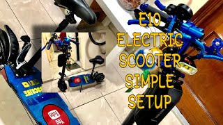 My E10 Electric Scooter Simple Setup