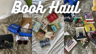 Blind Book Haul + glasses collab + a liitle read with me moment | Just vibes tbh