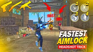 2023 Secret Aim Lock 🔒 Headshot Trick For M1887 Ump \u0026 Desert Eagle😱|One Tap Headshot Trick Free Fire