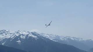 Lentus, Hangflug oberhalb des Südhanges