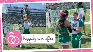 Cheerleader Surprised With Marriage Proposal