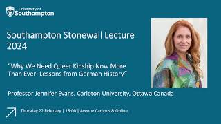 Stonewall lecture February 2024