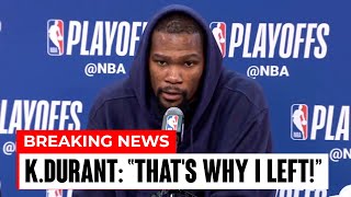 KEVIN DURANT FINALLY REVEALS WHY HE HAS NOT RETURNED TO THE GOLDEN STATE WARRIOR