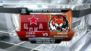 Amur 0 CSKA 4, 1 December 2017 Highlights