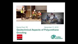 Webinar - Comparison Study of One Part Permeation to Two Part Polyurethane Grout