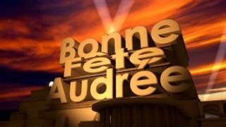 Bonne Fête Audrée