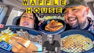 MY FIRST TIME TRYING WAFFLE HOUSE! 🧇🏠- Ordered Anthony Bourdain’s order 🍳🥩