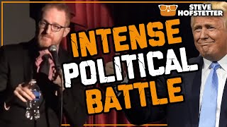 Heckler Yells About Politics - Steve Hofstetter