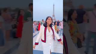 Sushmitasen ' s daughter first trip to paris france 🗼