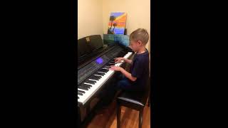 Tones and I - Dance Monkey piano cover by Aaron (7yo)