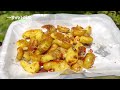 camping delicacy family recipe of pan fried baby potatoes