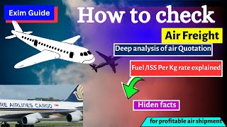 How to ask Airfreight | how to ship by air cargo | Air freight understanding and Analysis -Air cargo