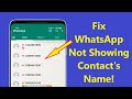 Fix WhatsApp Not Showing Contact Name But Phone Number on Android!! - Howtosolveit