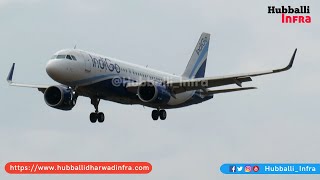 Hubli to Delhi flight: Landing and Takeoff at Hubballi Airport