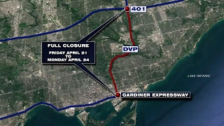 Long list of road and transit closures this weekend