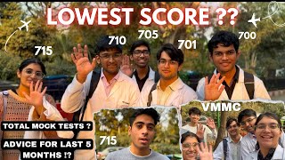 NEET TOPPERS REVEAL THEIR LOWEST MOCK TEST SCORE 🤫. GIVE ADVICE FOR LAST 5 MONTHS !!!