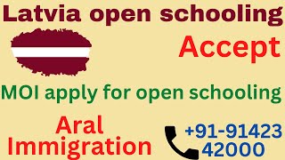 How to apply latvia visa open schooling | NIOS | latvia refusal | open schooling MOI apply latvia
