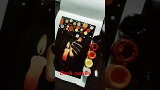 candle in dark night #shorts #yiutubeshort #shortsvideo #shortsfeed #candle painting