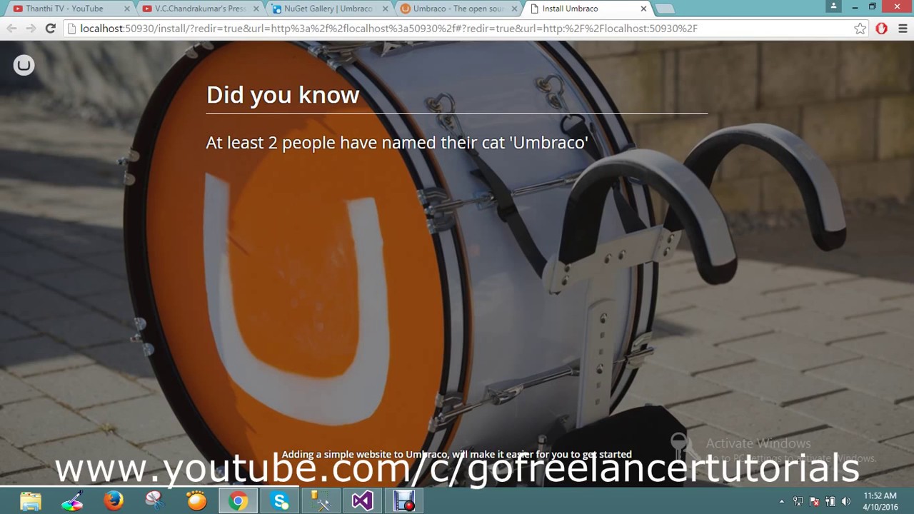 Creating Basic Site Umbraco Tutorial Youtube