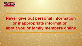 Crimestoppers GNO Summer Safety - Cyber