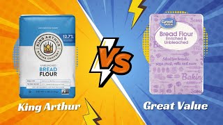 Battle of the Bread Flour | King Arthur Vs. Great Value | Testing bread flour for sourdough baking
