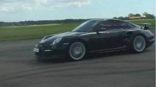 1080p: Switzer P800 Nissan GTR vs 9ff BF2 4WD Porsche 911 GT2 1000 HP x 2 Races