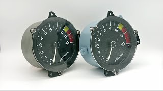 サニー B110 サニトラ 純正時計から フルスケール 10000rpm タコメーターをつくる