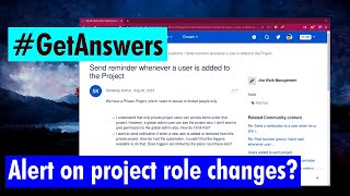 GetAnswers - Alert on project role changes?