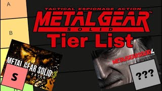 Eggboy's Metal Gear Tier List