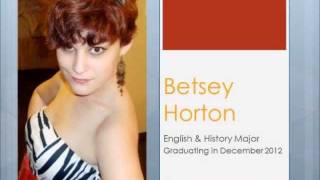 Betsey Horton, USD English major