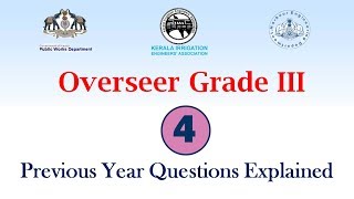 Part 4 : Kerala PSC Overseer Grade 3- Previous year Questions with Explanation for Upcoming PSC Exam