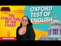 OXFORD Test of English A2-B1-B2 EXPLAINED – structure of the exam