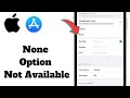 How To Fix None Option Not Available On Apple ID iOS 17