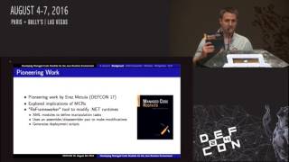 DEF CON 24 - Benjamin Holland - Developing Managed Code Rootkits for JRE
