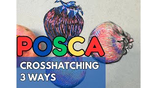 MASTER 3D & TEXTURE WITH POSCA MARKERS: How to DRAW AND CROSSHATCH