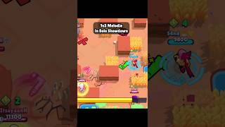 1v3 Melodie in Solo Showdown🤯ft. @SandBS_  #brawlstars #bs #shorts