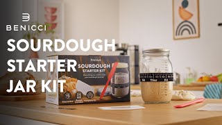 Ultimate Sourdough Starter Jar Kit - Perfect Set to Build Your Own Sourdough Starter \u0026 Bread Baking