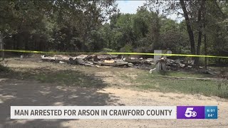 Man Arrested for Arson After Several Fires Were Set in Crawford County