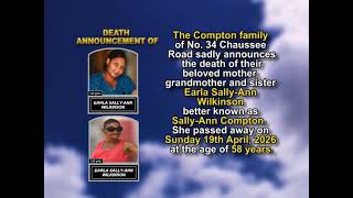 Earla Sally-Ann Wilkinson ~ Short Obituary