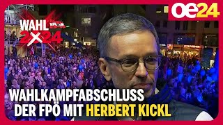 NR-Wahl 2024: Wahlkampfabschluss der FPÖ mit Herbert Kickl