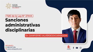 Sanciones Administrativas Disciplinarias | Gianpierre Valverde Encarnación